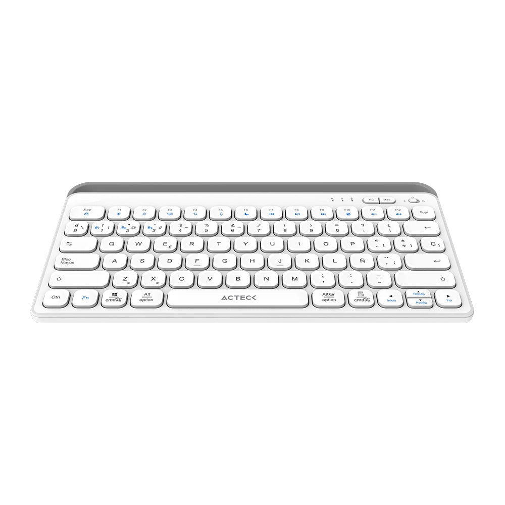Teclado Acteck Inspire Trek TI737 65% Inalámbrico RF Inalámbrico Bluetooth Blanco Español