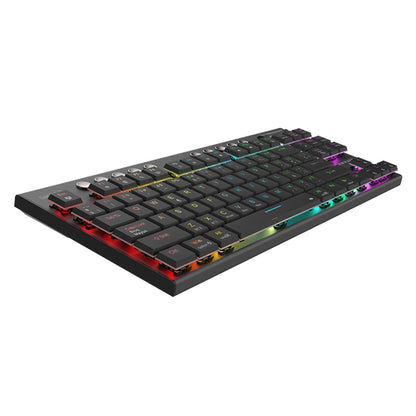 Balam Rush BR-940405 teclado Juego USB + Bluetooth QWERTY Español, Inglés Negro