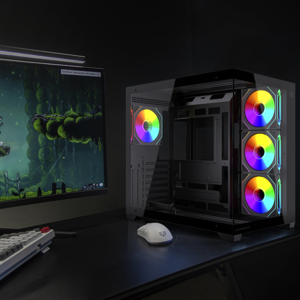 Gabinete Gamer Balam Rush Media Torre Tank Core Ultra GM925 Balam Rush Negro