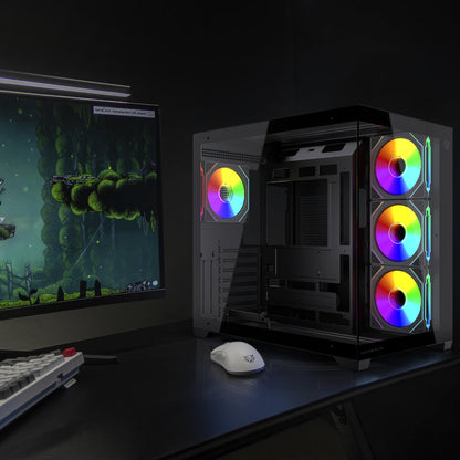 Gabinete Gamer Balam Rush Media Torre Tank Core Ultra GM925 Balam Rush Negro