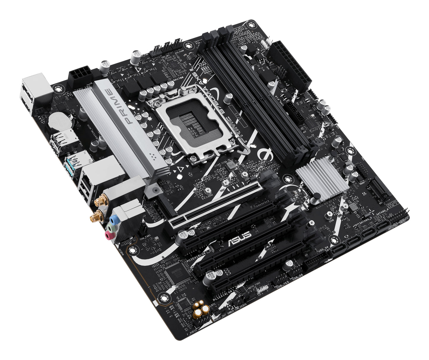 Tarjeta Madre ASUS PRIME B760M-A AX6 II S-1700 4xDDR5 HDMI DisplayPort Micro ATX
