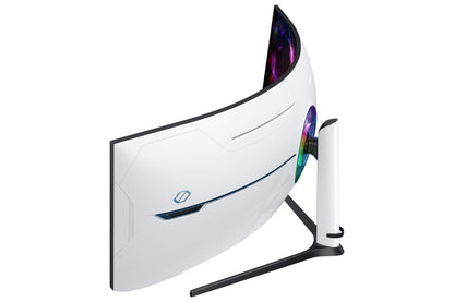 Samsung LS57CG950NLXZX monitor de computadora 144.8 cm (57") 7680 x 2160 Pixeles Dual UHD LED Negro, Blanco
