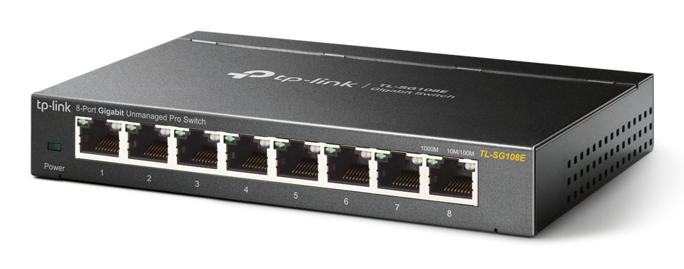 TP-Link TL-SG108E dispositivo de redes Gestionado L2 Gigabit Ethernet (10/100/1000) Negro