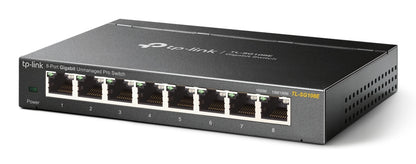 TP-Link TL-SG108E dispositivo de redes Gestionado L2 Gigabit Ethernet (10/100/1000) Negro