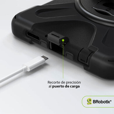BRobotix Funda Uso Rudo de TPU para Tablet Galaxy Tab A11 8.7", Negro 22.1 cm (8.7") Parachoques