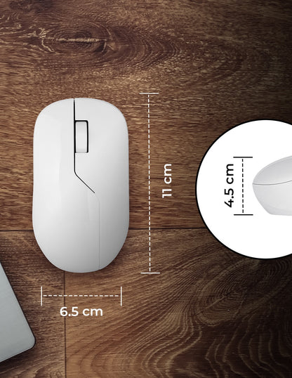 Mouse inalámbrico Blanco Armor recargable  wireless TechZone