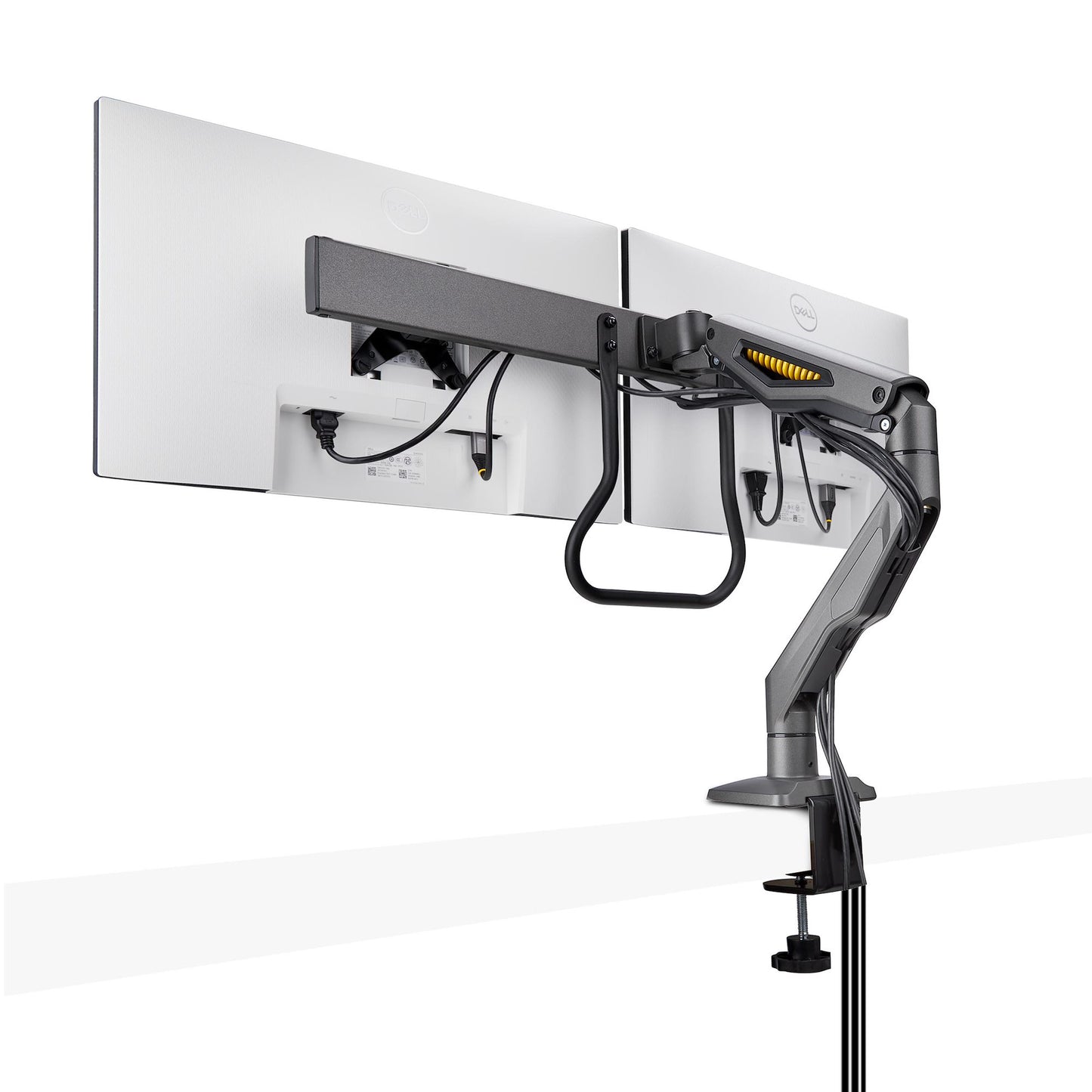StarTech.com H2M1AS2-MONITOR-ARM soporte para pantalla plana 68.6 cm (27") Escritorio Negro