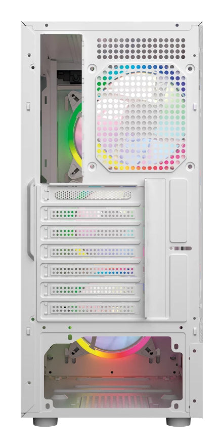 Gabinete Gamer Balam RushCompact Media Torre Dragonfly Wood GM580 Balam Rush / Blanco