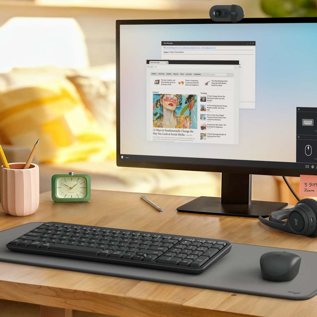 Teclado y Mouse Logitech MK250 Combo Bluetooth Graphite