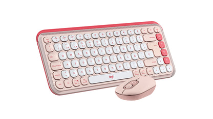Logitech 920-013053 teclado Ratón incluido Universal Bluetooth QWERTY Español Rosa