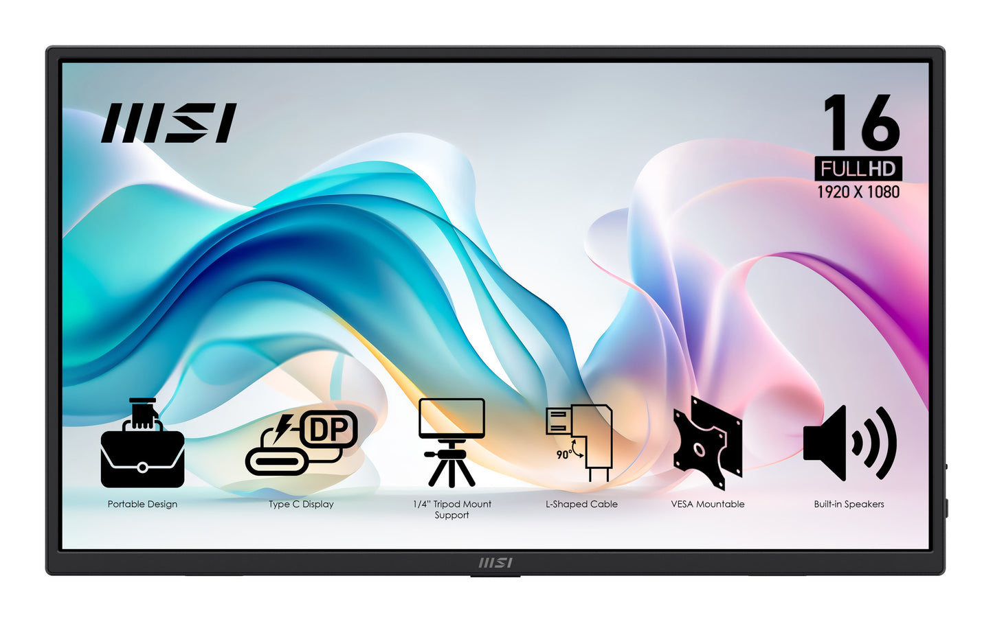Monitor Portatil MSI PRO MP165 E6 LED 15.6 1920x1080 Full HD 60Hz HDMI Bocinas Integradas