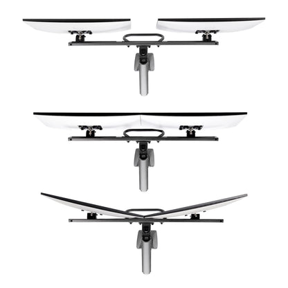 StarTech.com H2M1AS2-MONITOR-ARM soporte para pantalla plana 68.6 cm (27") Escritorio Negro