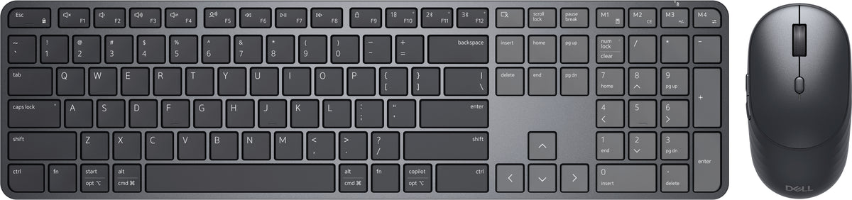 DELL Pro 7 Slim KM726 teclado Ratón incluido Hogar / Oficina RF inalámbrico + bluetooth Español Negro