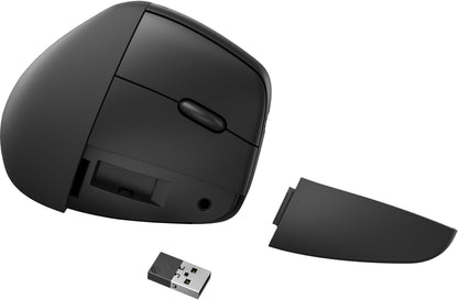 HP 925 Ergonomic Vertical Wireless Mouse ratón Oficina Diestro RF inalámbrico + bluetooth 4000 DPI