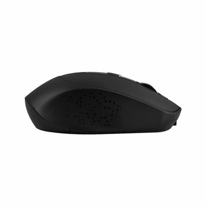 Mouse Perfect Choice Clix Inalámbrico Batería Recargable 6 Botones hasta 1600 DPI Color Negro