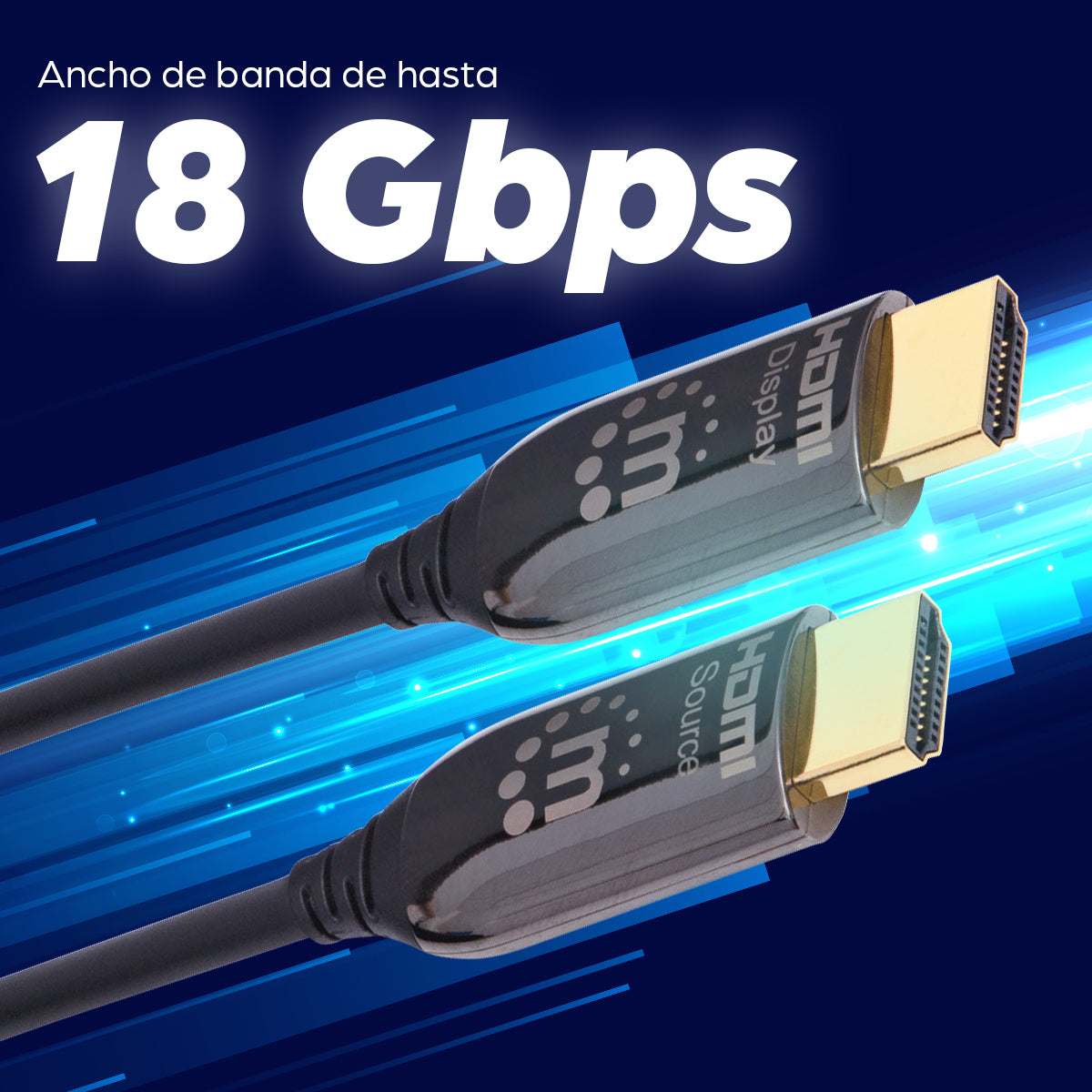 Manhattan 355438 cable HDMI 30 m HDMI Tipo A (Estándar) Negro