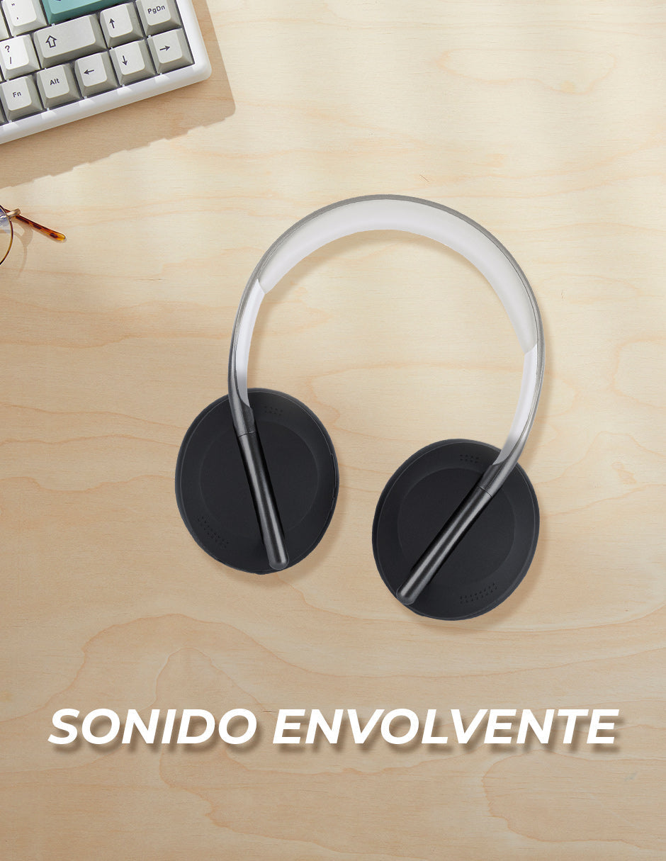 Audifonos de Diadema TechZone Tipo DJ Bluetooth 5 2 Ultra Bass Bateria 200 mAh Tiempo de Carga 1-2 Horas