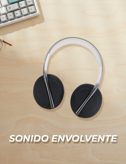 Audifonos de Diadema TechZone Tipo DJ Bluetooth 5 2 Ultra Bass Bateria 200 mAh Tiempo de Carga 1-2 Horas