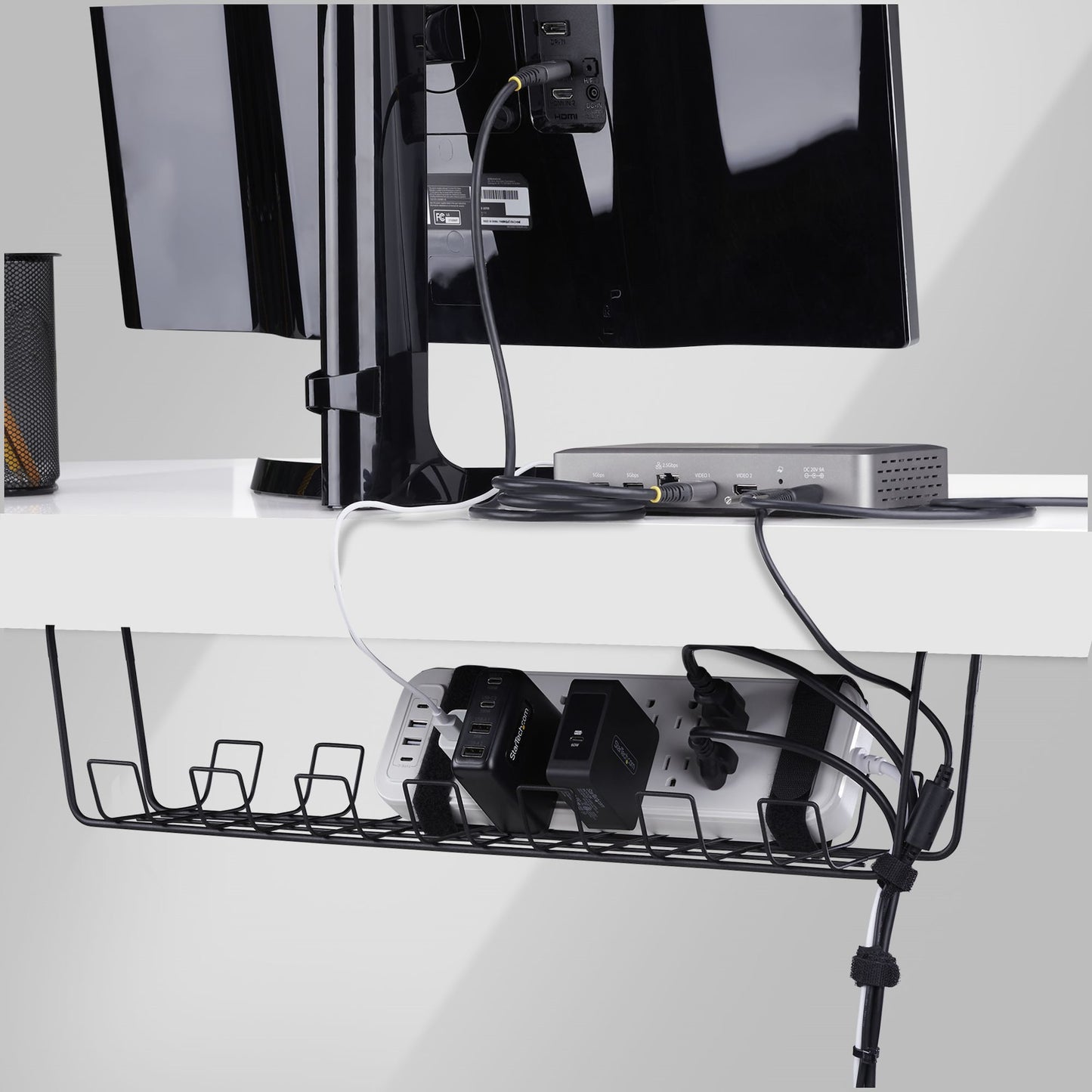 StarTech.com S1MB-DESK-CABLE-TRAY organizador de cables Cesta de cables 1 pieza(s)