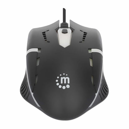 Manhattan 190206 ratón Juego Ambidiestro USB tipo A 1500 DPI