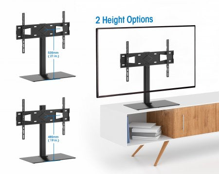 Soporte Manhattan Montaje para TV 32" a 65" Altura Ajustable Color Negro