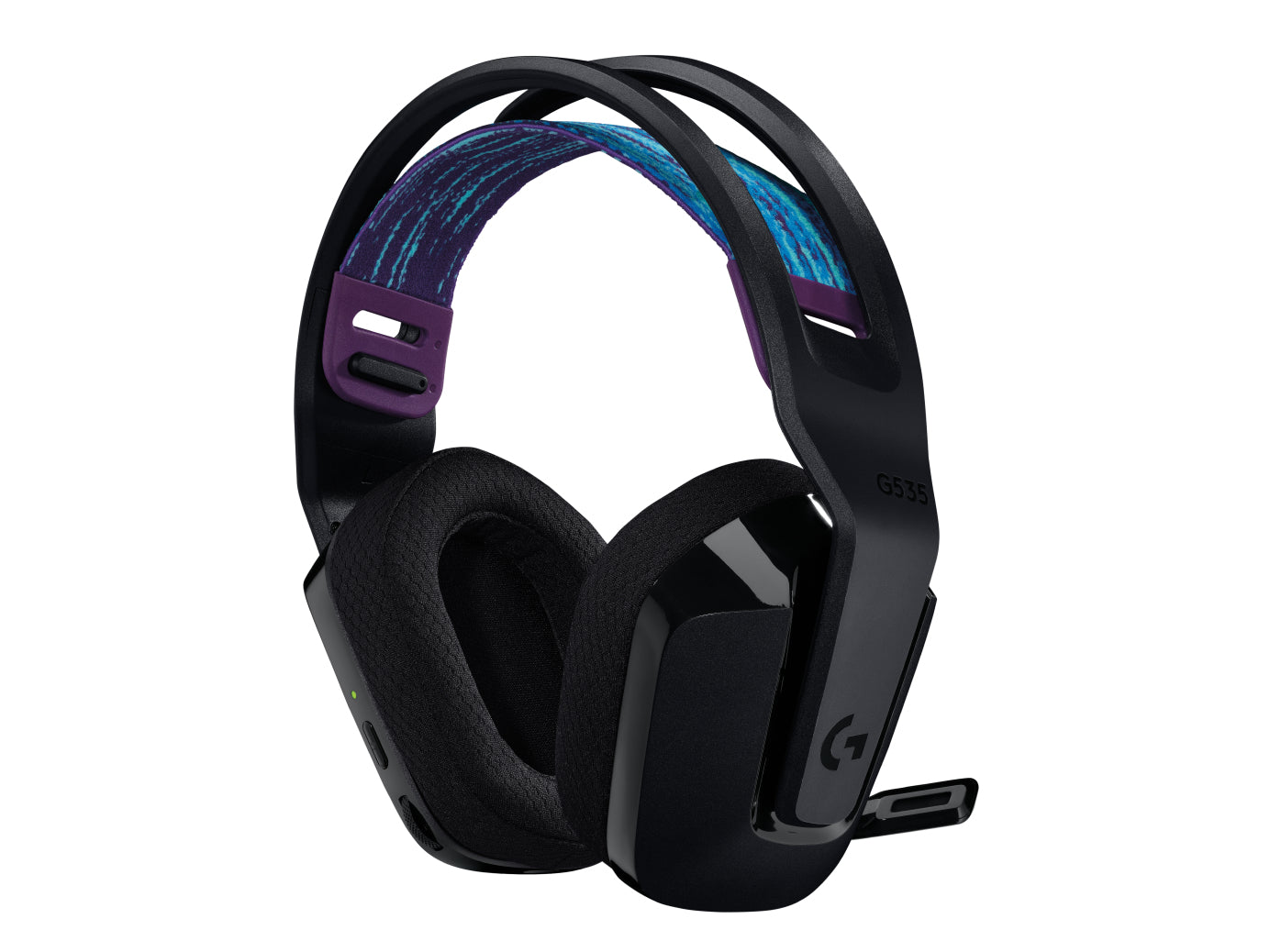 Audífonos Logitech Gaming G535 Lightspeed Inalámbricos Micrófono Color Negro