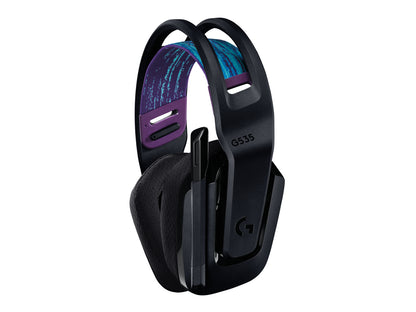 Audífonos Logitech Gaming G535 Lightspeed Inalámbricos Micrófono Color Negro
