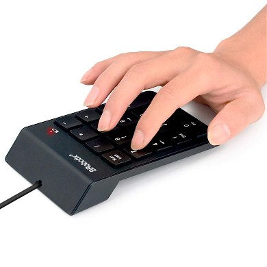 BRobotix 963234 teclado numérico Computadora portátil USB Negro