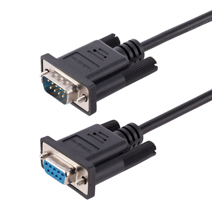 StarTech.com 9FMNM-3M-RS232-CABLE cable serial Negro DB-9