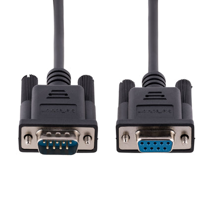 StarTech.com 9FMNM-3M-RS232-CABLE cable serial Negro DB-9