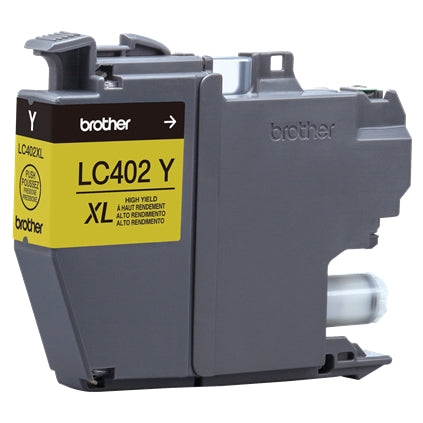 Tinta Brother LC402XL Súper Alto Rendimiento Hasta 1500 Páginas Color Amarillo