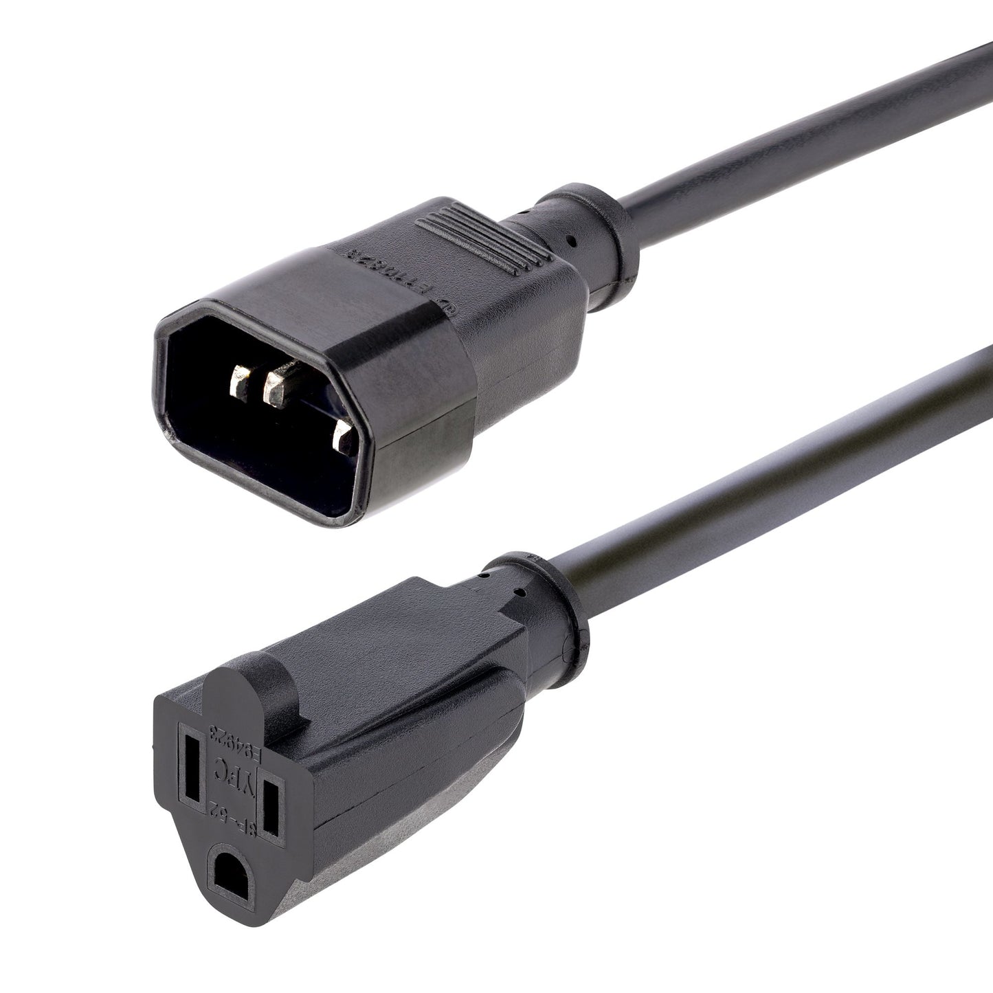 StarTech.com 1415R-3F-POWER-CORD cable de alimentación Negro Acoplador C14