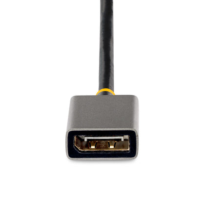 StarTech.com 128-HDMI-DISPLAYPORT adaptador de cable de vídeo 0.3 m HDMI Tipo A (Estándar) Negro, Gris