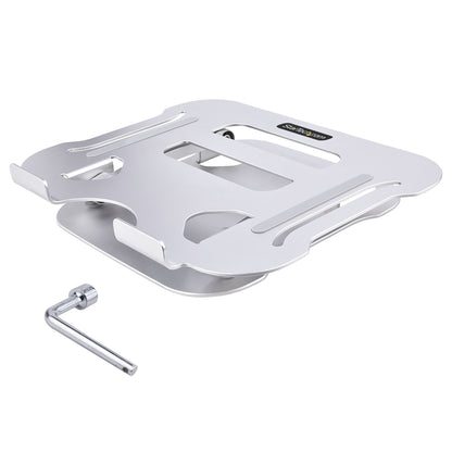 StarTech.com ADJ-LAPTOP-RISER soporte para laptop Soporte para computadora portátil Plata