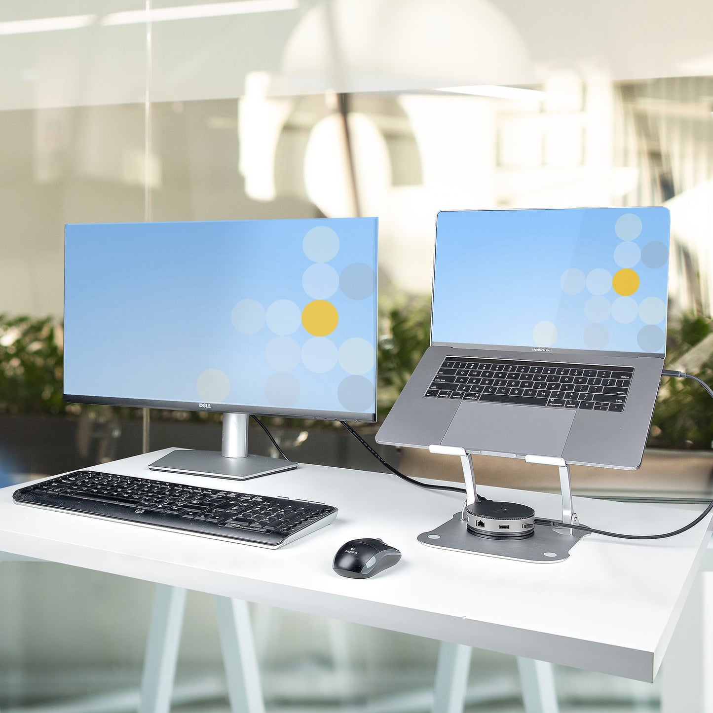StarTech.com ADJ-LAPTOP-RISER soporte para laptop Soporte para computadora portátil Plata