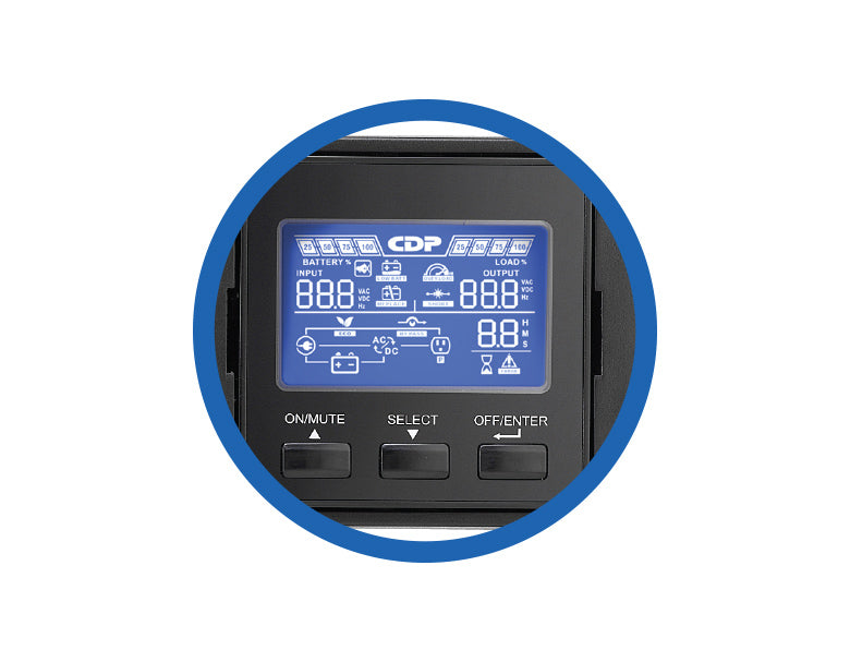 CDP UPO11-3RTAXI sistema de alimentación ininterrumpida (UPS) Doble conversión (en línea) 3 kVA 3000 W 8 salidas AC
