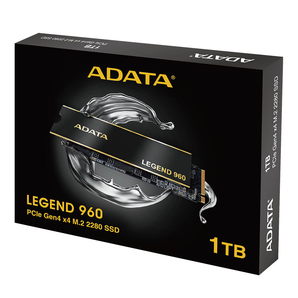 Unidad de Estado Solido SSD Adata 1TB Legend 960 NVMe M.2 6000 MB/s Escritura 7400 MB/s Lectura PCI Express 4.0