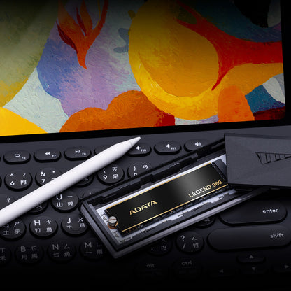 Unidad de Estado Solido SSD Adata 1TB Legend 960 NVMe M.2 6000 MB/s Escritura 7400 MB/s Lectura PCI Express 4.0