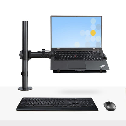 StarTech.com A-LAPTOP-DESK-MOUNT soporte para laptop Brazo para computadora portátil Negro 86.4 cm (34")
