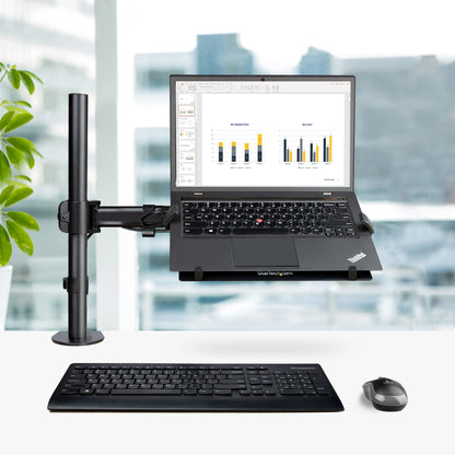 StarTech.com A-LAPTOP-DESK-MOUNT soporte para laptop Brazo para computadora portátil Negro 86.4 cm (34")