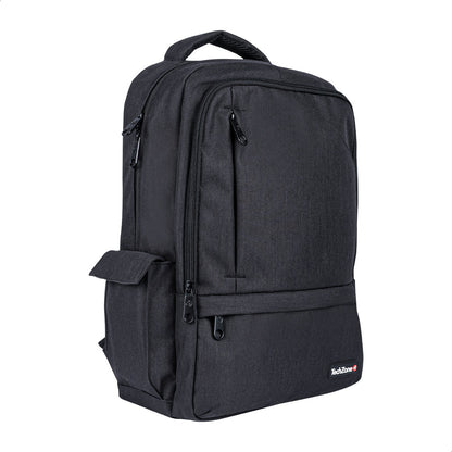 Backpack TechZone Loud Negro porta Laptop 15 6 conector USB Externo Cierre Metalico Autoderrapables