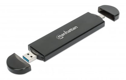 Manhattan 130639 caja para disco duro externo Carcasa para SSD Negro
