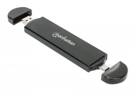 Manhattan 130639 caja para disco duro externo Carcasa para SSD Negro