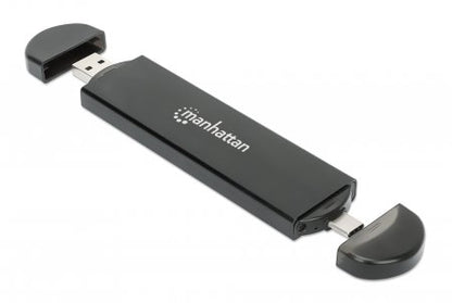 Manhattan 130639 caja para disco duro externo Carcasa para SSD Negro