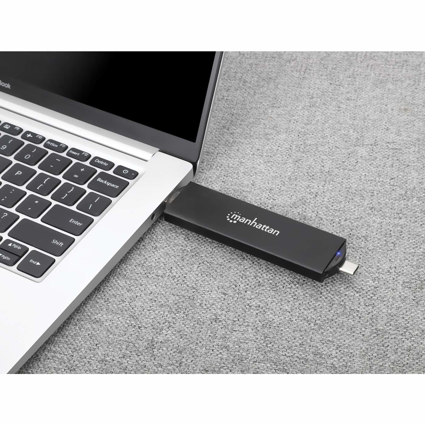 Manhattan 130639 caja para disco duro externo Carcasa para SSD Negro
