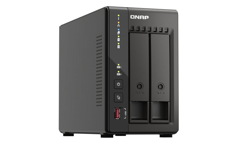 QNAP TS-253E NAS Tower Intel® Celeron® J6412 8 GB 0 TB QNAP Turbo System Negro