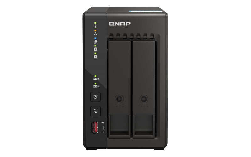 QNAP TS-253E NAS Tower Intel® Celeron® J6412 8 GB 0 TB QNAP Turbo System Negro