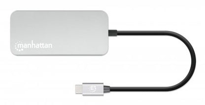 Docking Manhattan USB-C  8 ptos HDMI USB-C PD/2xUSBv3.2/USBv2.0 RED SD/Micro SDD