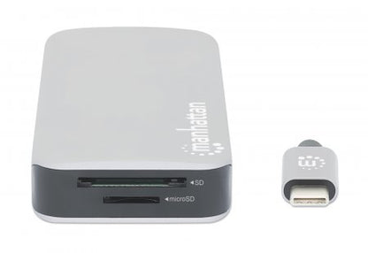 Docking Manhattan USB-C  8 ptos HDMI USB-C PD/2xUSBv3.2/USBv2.0 RED SD/Micro SDD