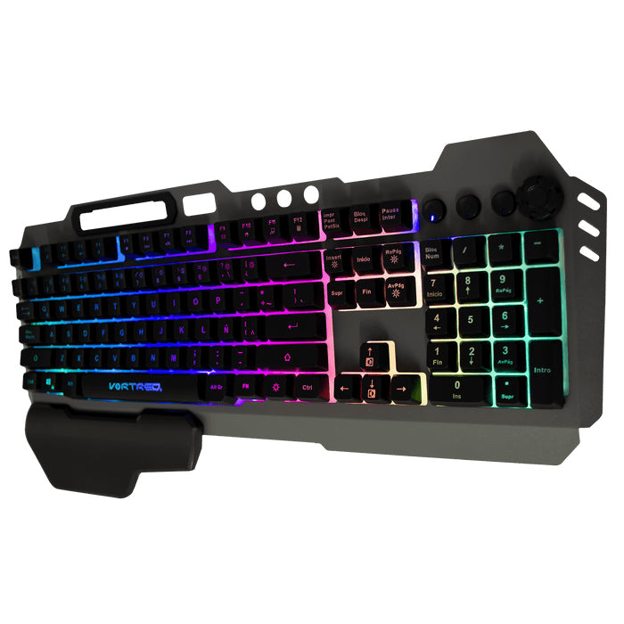 Teclado Vortred Holder Alámbrico RGB Programable
